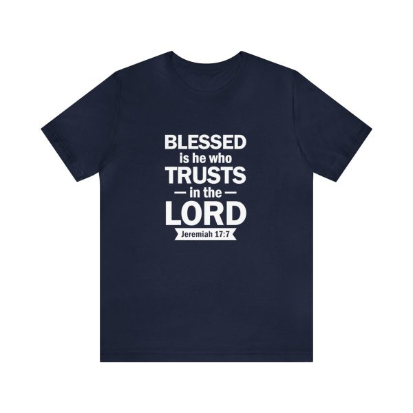 Product Image for  Blessed Men’s Jersey Short Sleeve Tee (Multiple Colors White Lettering)