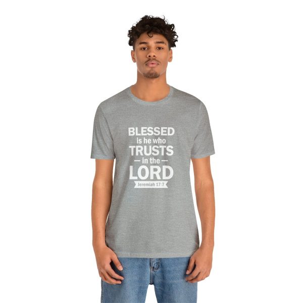 Product Image for  Blessed Men’s Jersey Short Sleeve Tee (Multiple Colors White Lettering)