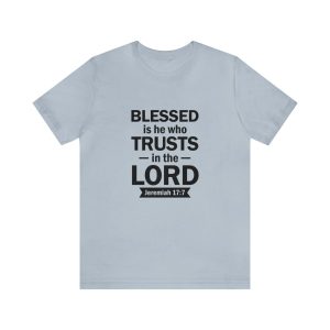 Product Image for  Blessed Men’s Jersey Short Sleeve Tee (Multiple Colors Black Lettering)