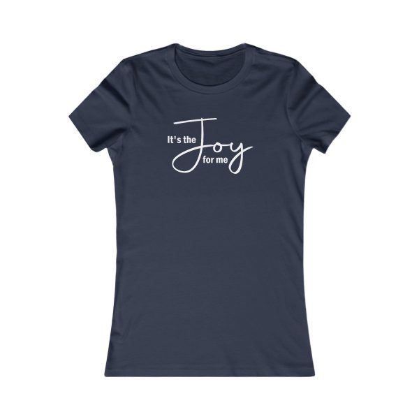 Product Image for  Joy for Me Women’s Fitted Tee (White Lettering)