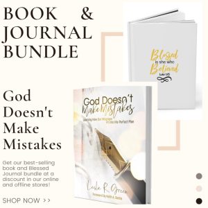 Product Image for  God Doesn’t Make Mistakes Book & Blessed Journal Bundle