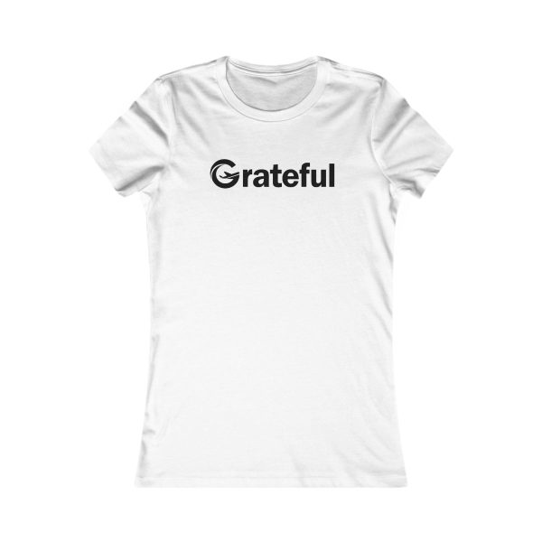 Product Image for  Grateful Women’s Fitted Tee (Black Lettering Multiple Colors)