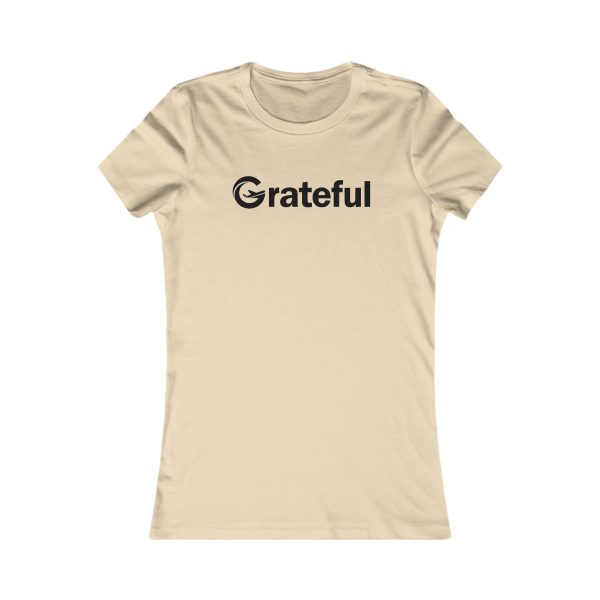 Product Image for  Grateful Women’s Fitted Tee (Black Lettering Multiple Colors)