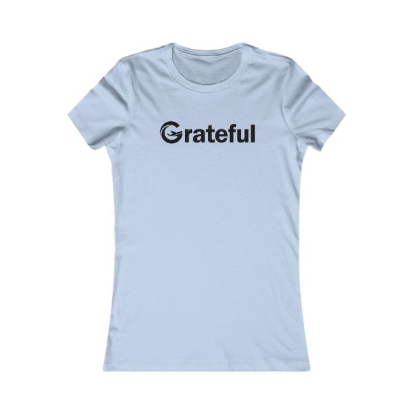 Product Image for  Grateful Women’s Fitted Tee (Black Lettering Multiple Colors)