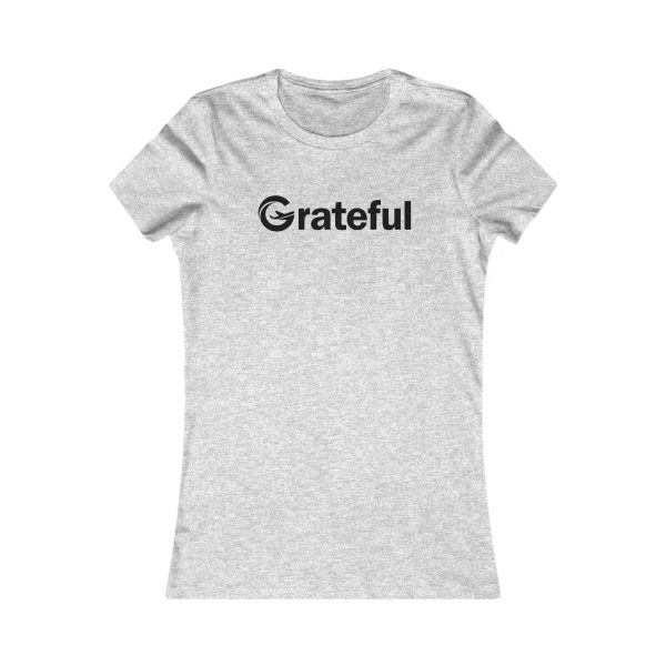 Product Image for  Grateful Women’s Fitted Tee (Black Lettering Multiple Colors)