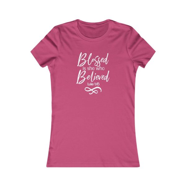 Product Image for  Blessed Women’s Fitted Tee (Multiple Colors White Lettering)