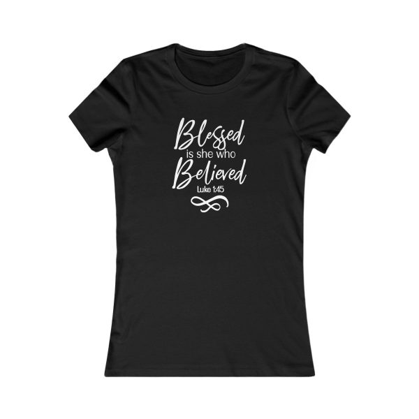 Product Image for  Blessed Women’s Fitted Tee (Multiple Colors White Lettering)