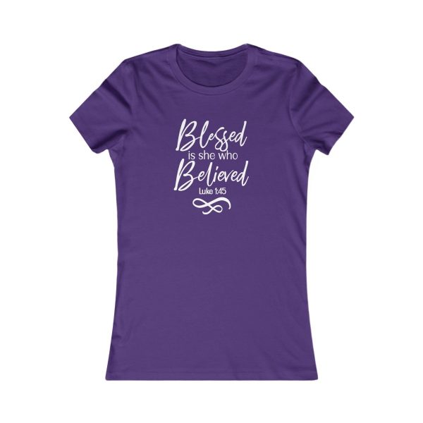 Product Image for  Blessed Women’s Fitted Tee (Multiple Colors White Lettering)