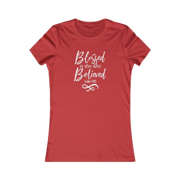 Product Image for  Blessed Women’s Fitted Tee (Multiple Colors White Lettering)