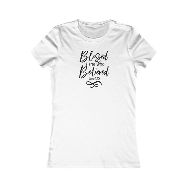 Product Image for  Blessed Women’s Fitted Tee (Multiple Colors Black Lettering)