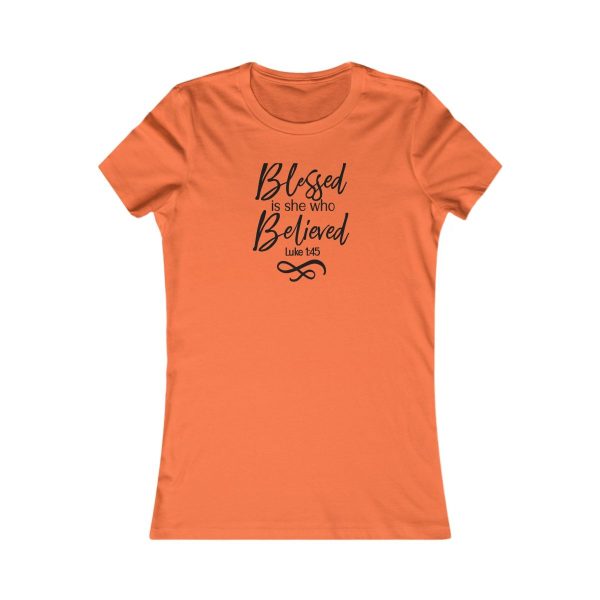 Product Image for  Blessed Women’s Fitted Tee (Multiple Colors Black Lettering)