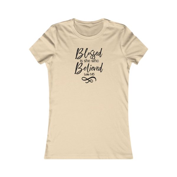 Product Image for  Blessed Women’s Fitted Tee (Multiple Colors Black Lettering)