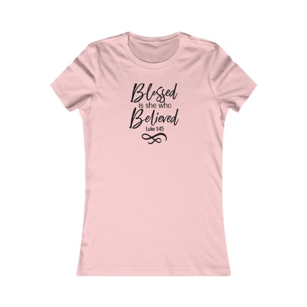 Product Image for  Blessed Women’s Fitted Tee (Multiple Colors Black Lettering)