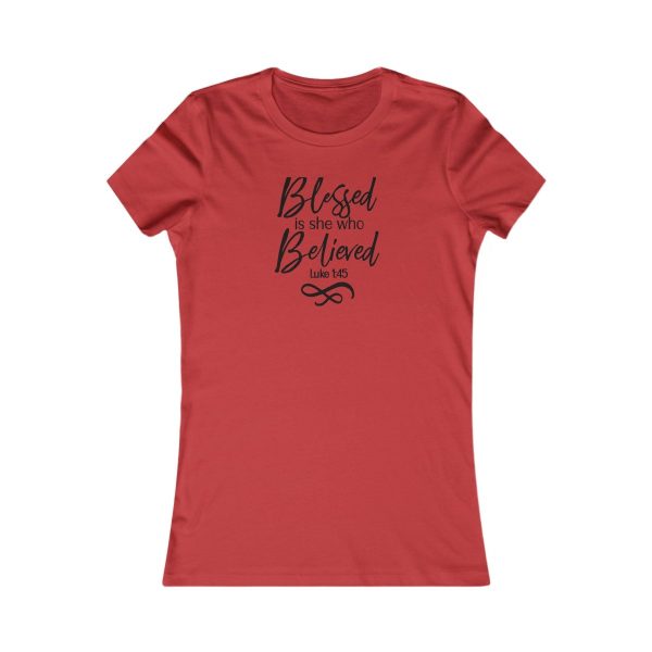 Product Image for  Blessed Women’s Fitted Tee (Multiple Colors Black Lettering)