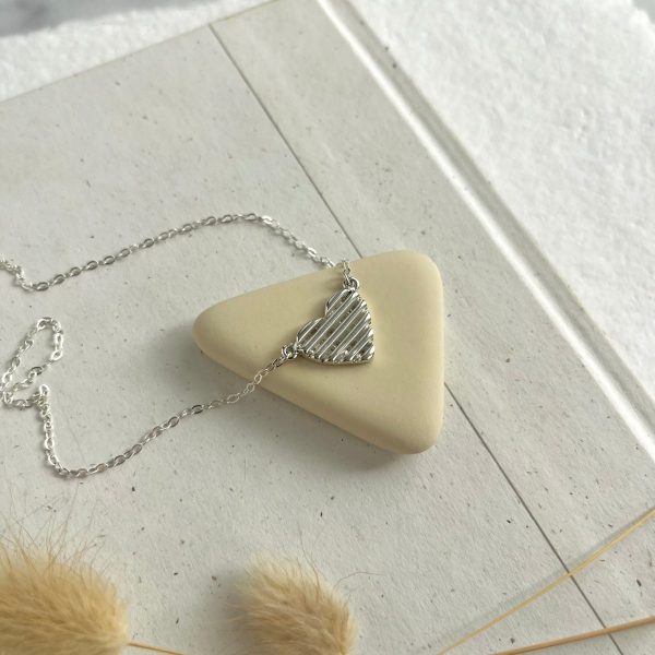 Product Image for  SILVER SCALA HEART NECKLACE