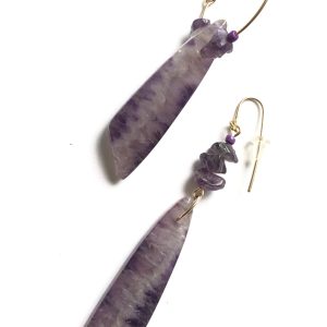 Product Image for  truth matters amethyst earrings